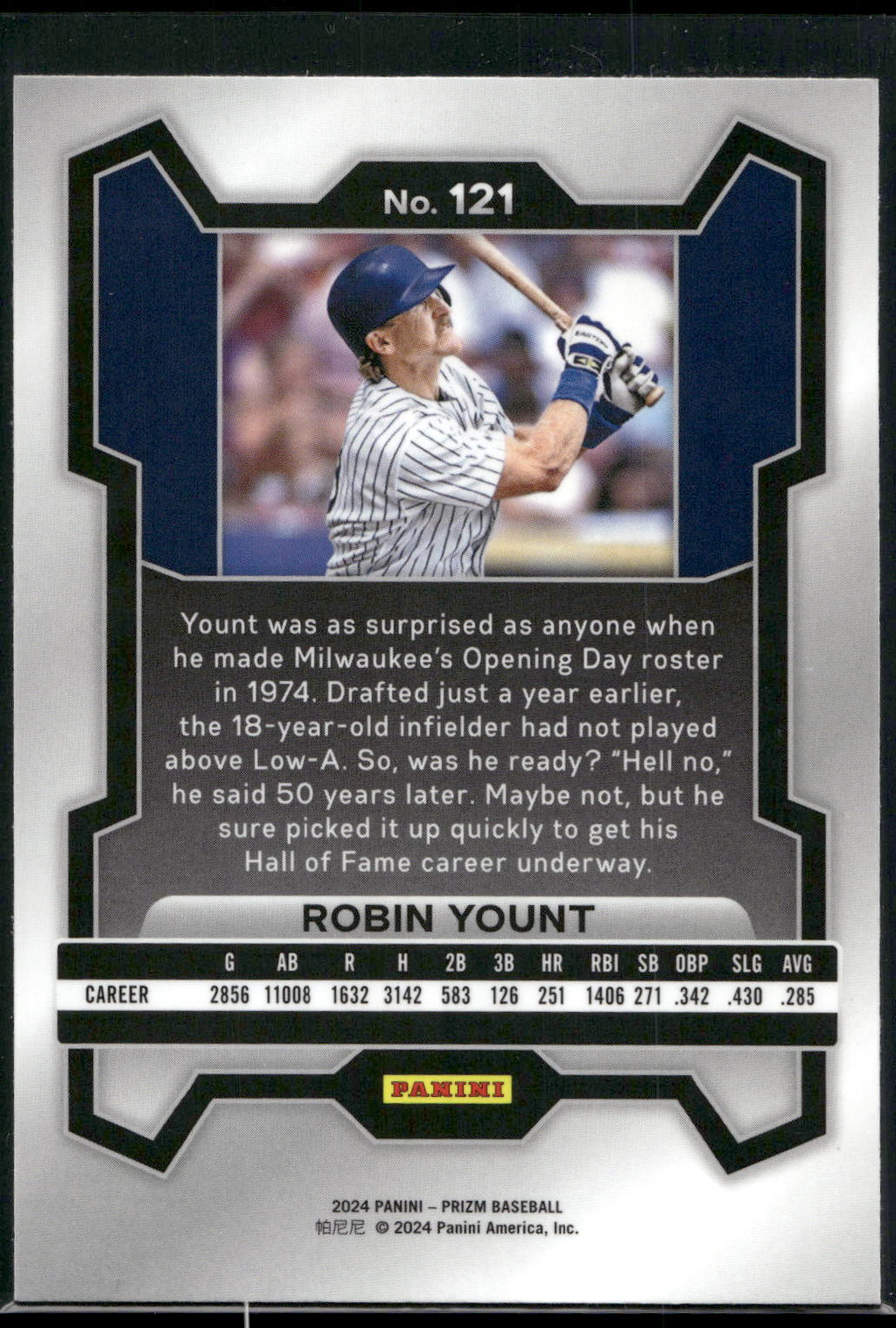 2024 Panini Prizm #121 Robin Yount