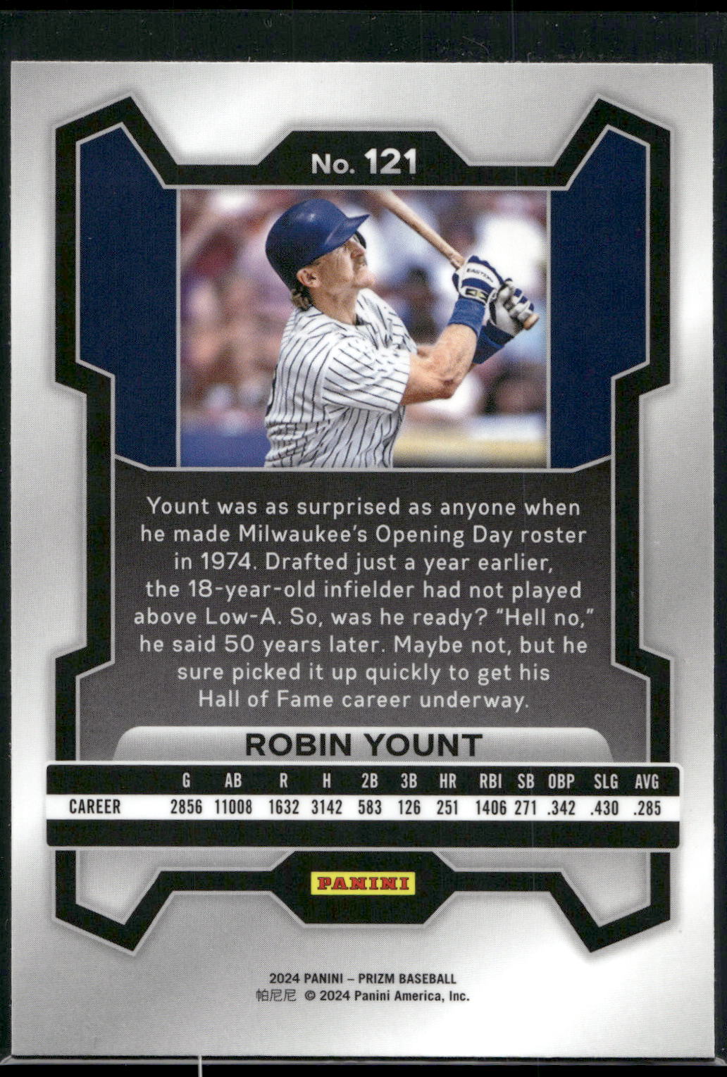 2024 Panini Prizm #121 Robin Yount
