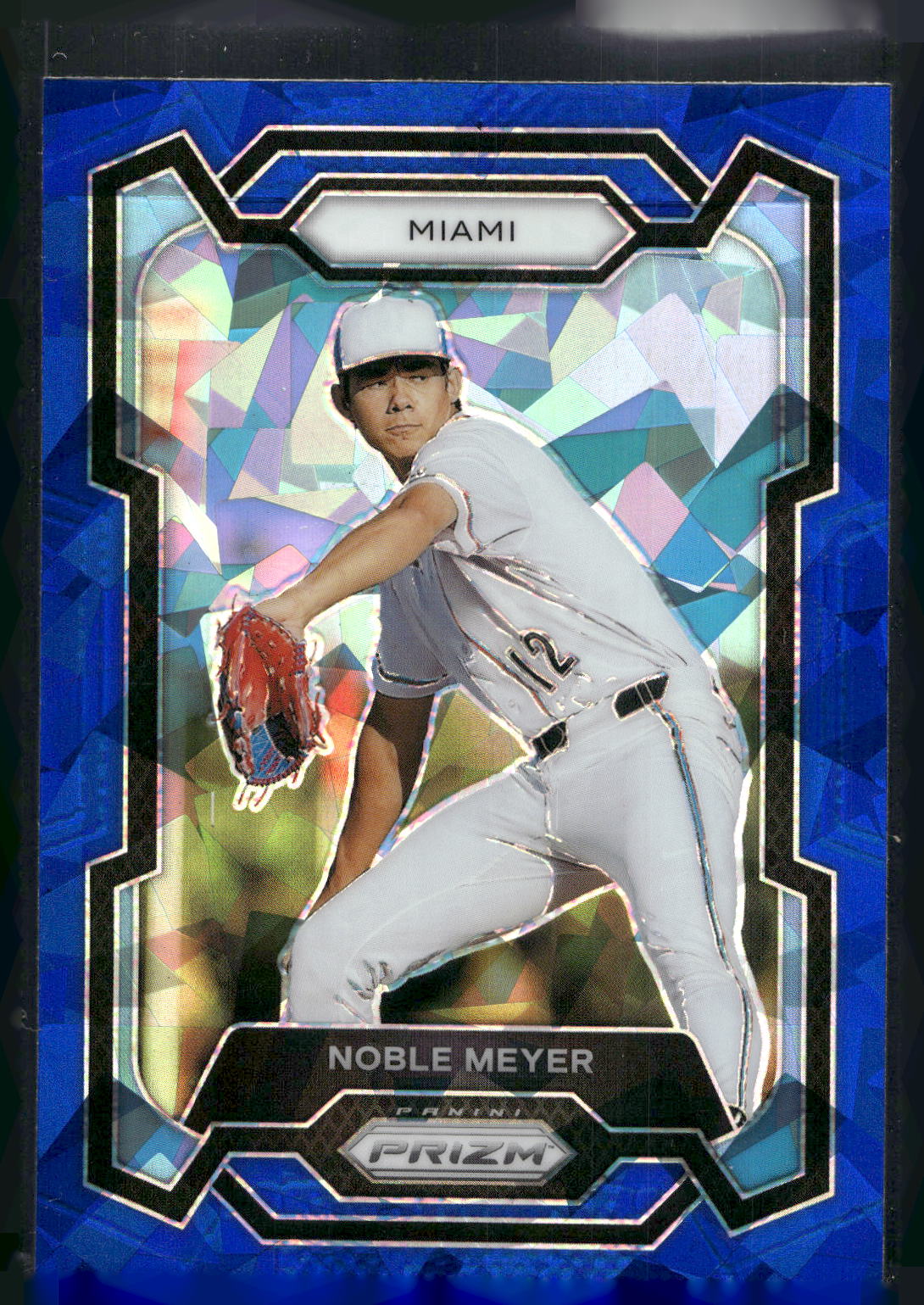 2024 Panini Prizm #187 Noble Meyer Blue Ice Prizms