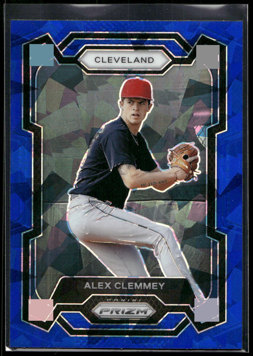 2024 Panini Prizm #94 Alex Clemmey Blue Ice Prizms