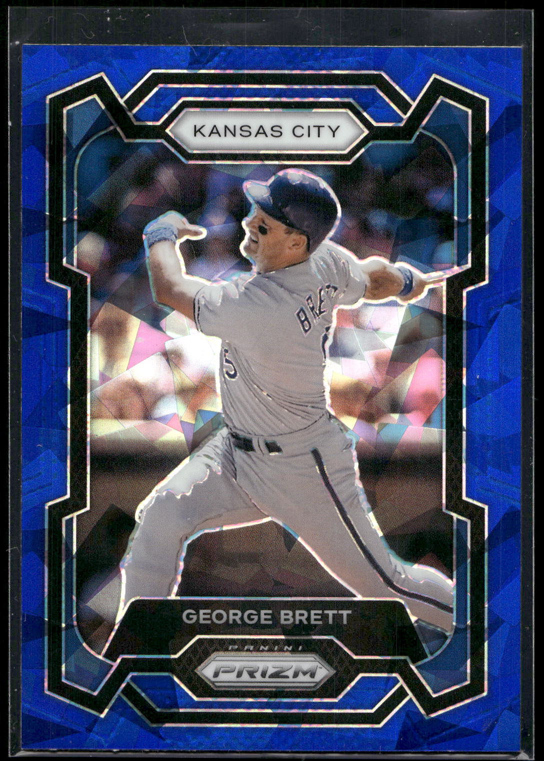 2024 Panini Prizm #36 George Brett Blue Ice Prizms