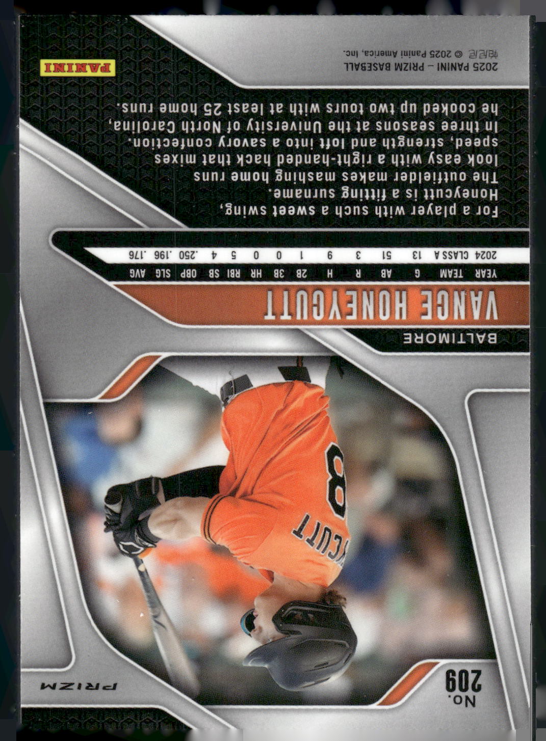 2025 Panini Prizm #209 Vance Honeycutt Pink Ice Prizms
