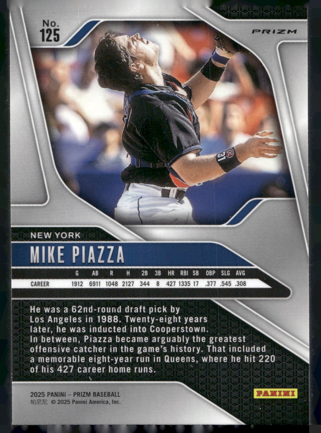 2025 Panini Prizm #125 Mike Piazza Pink Ice Prizms