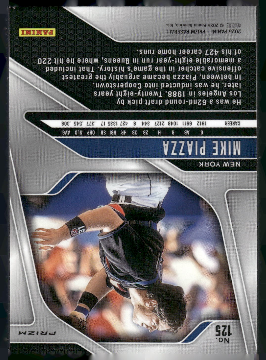 2025 Panini Prizm #125 Mike Piazza Pink Ice Prizms