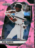 2025 Panini Prizm #225 Deion Sanders Pink Ice Prizms