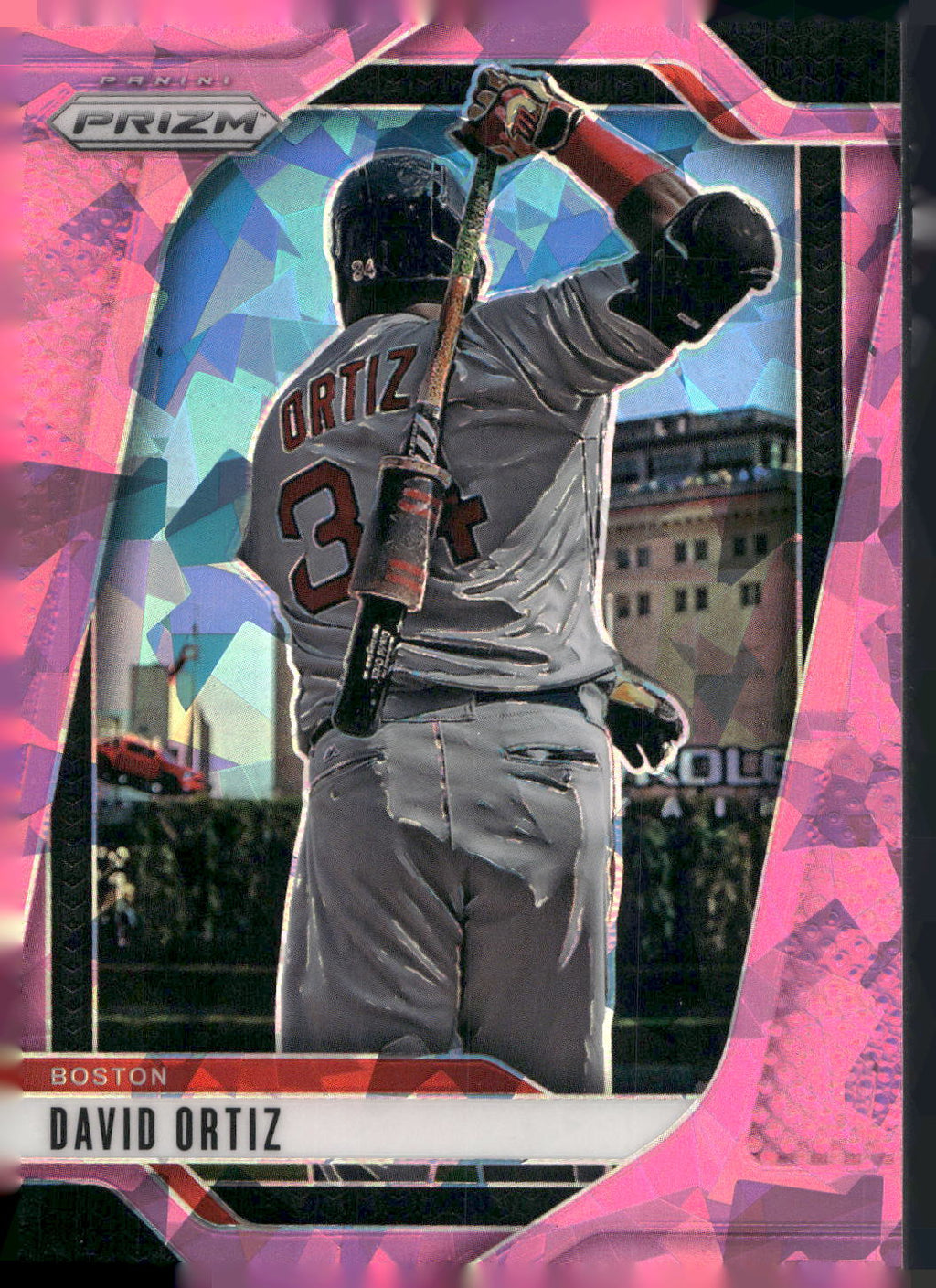 2025 Panini Prizm #152 David Ortiz Pink Ice Prizms