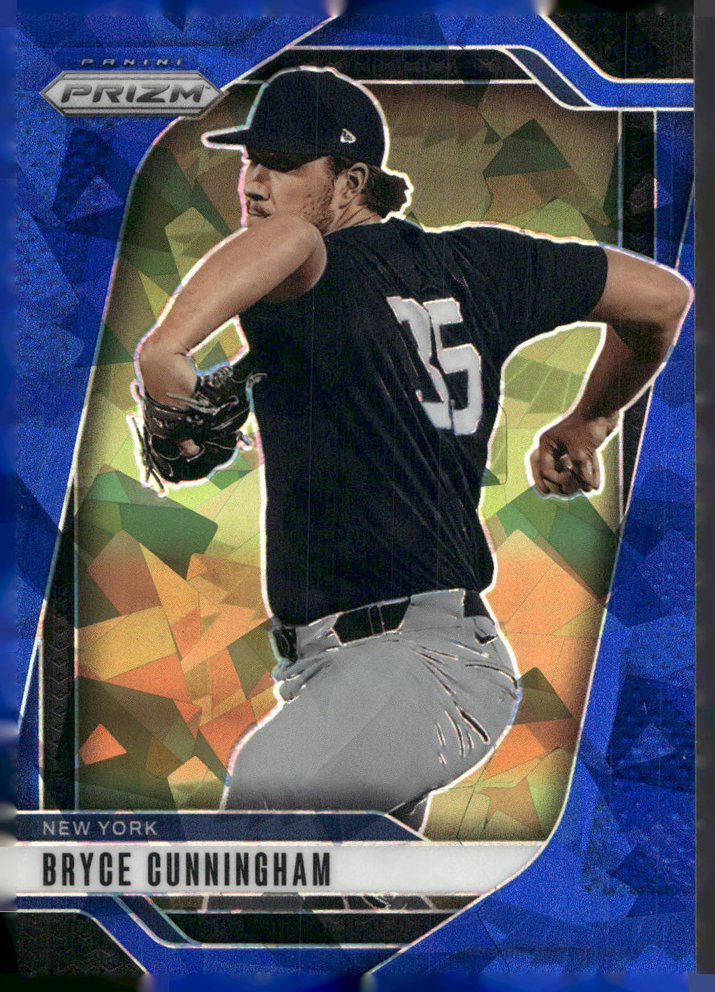 2025 Panini Prizm #32 Bryce Cunningham Blue Ice Prizms
