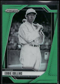 2025 Panini Prizm #93 Eddie Collins Green Prizms
