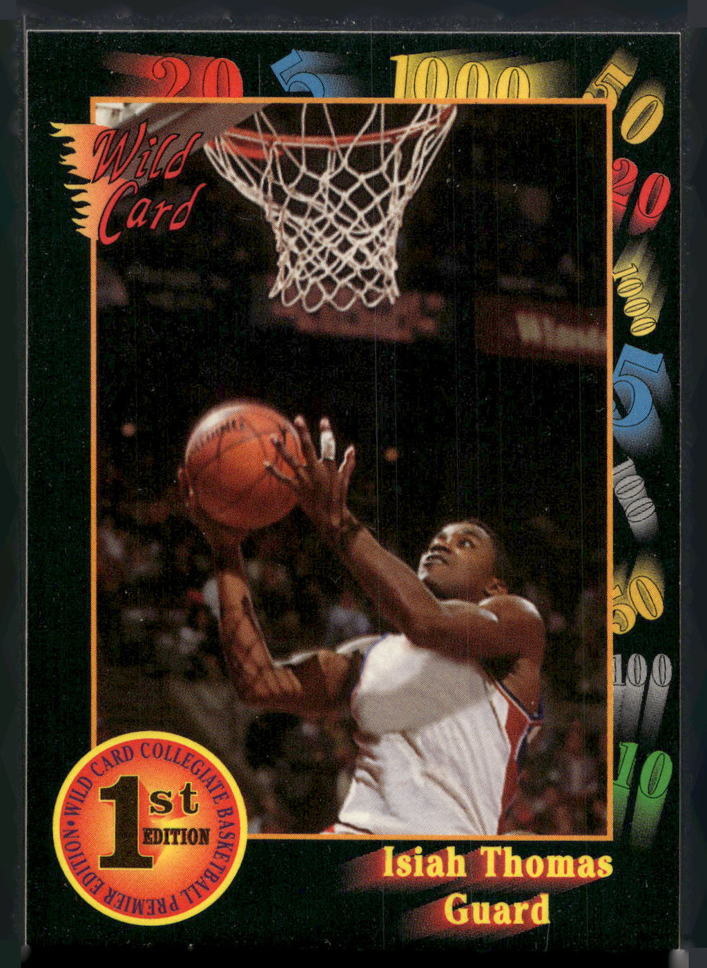1991-92 Wild Card #7a Isiah Thomas