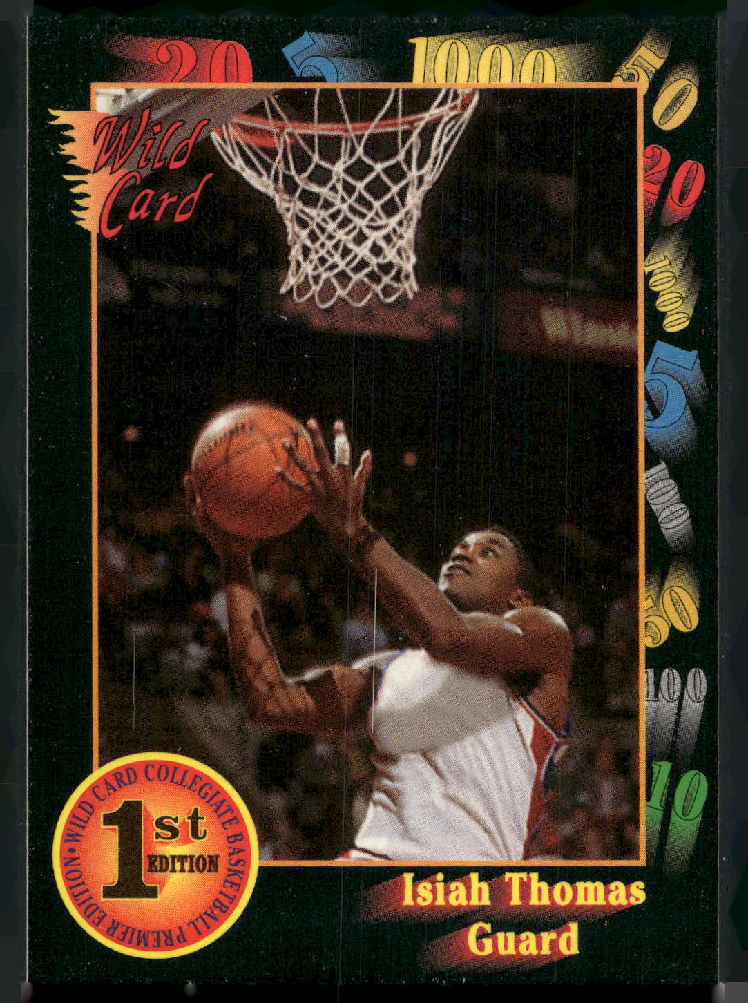 1991-92 Wild Card #7a Isiah Thomas