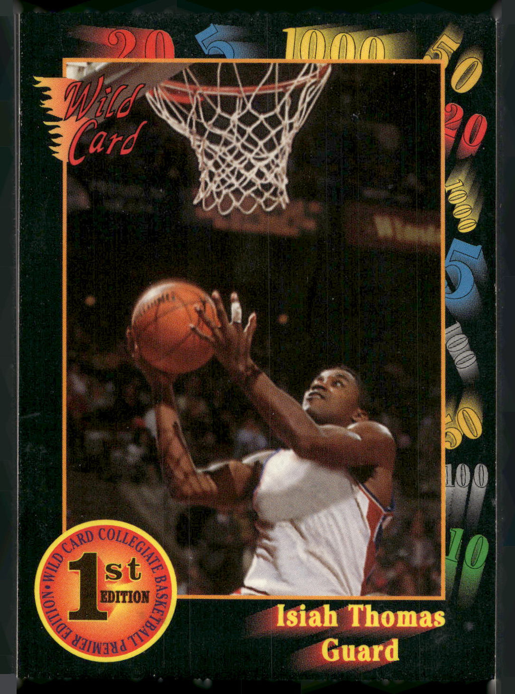 1991-92 Wild Card #7a Isiah Thomas