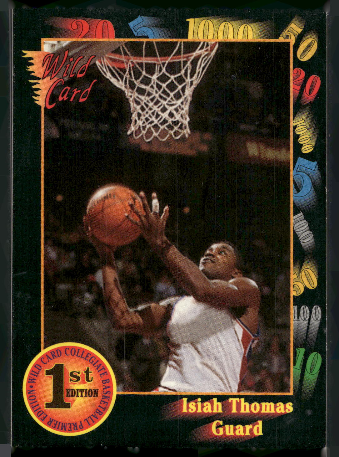 1991-92 Wild Card #7a Isiah Thomas