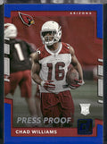 2017 Donruss #364 Chad Williams Press Proof Blue