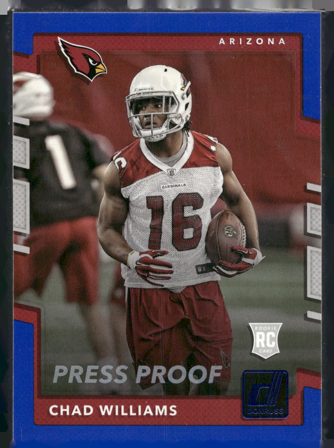 2017 Donruss #364 Chad Williams Press Proof Blue
