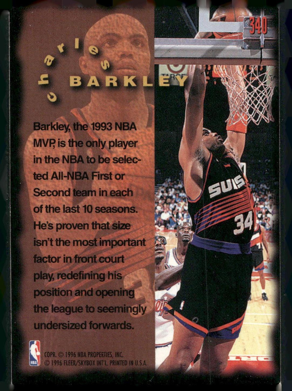 1995-96 Fleer #340 Charles Barkley