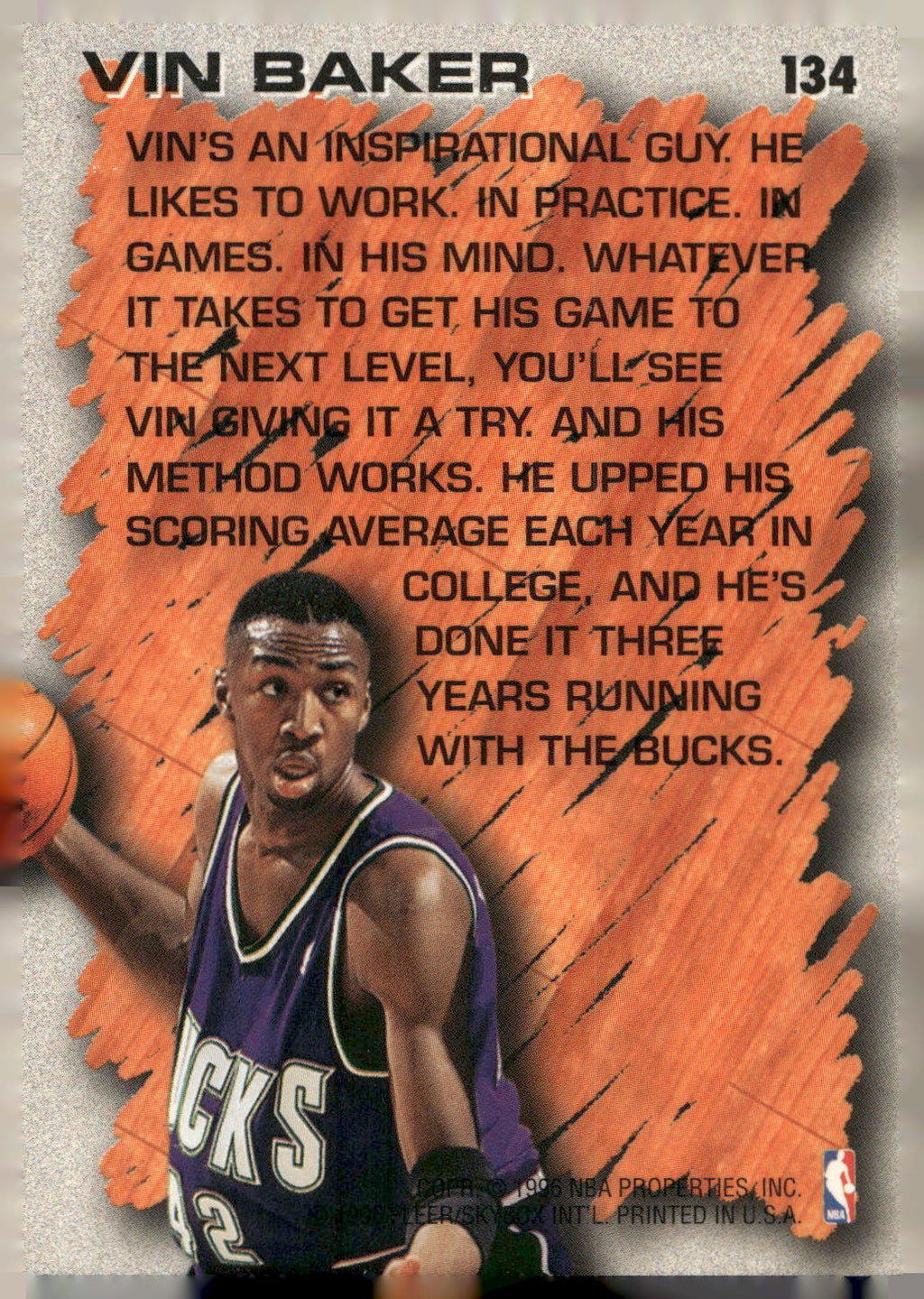 1996-97 Fleer #134 Vin Baker
