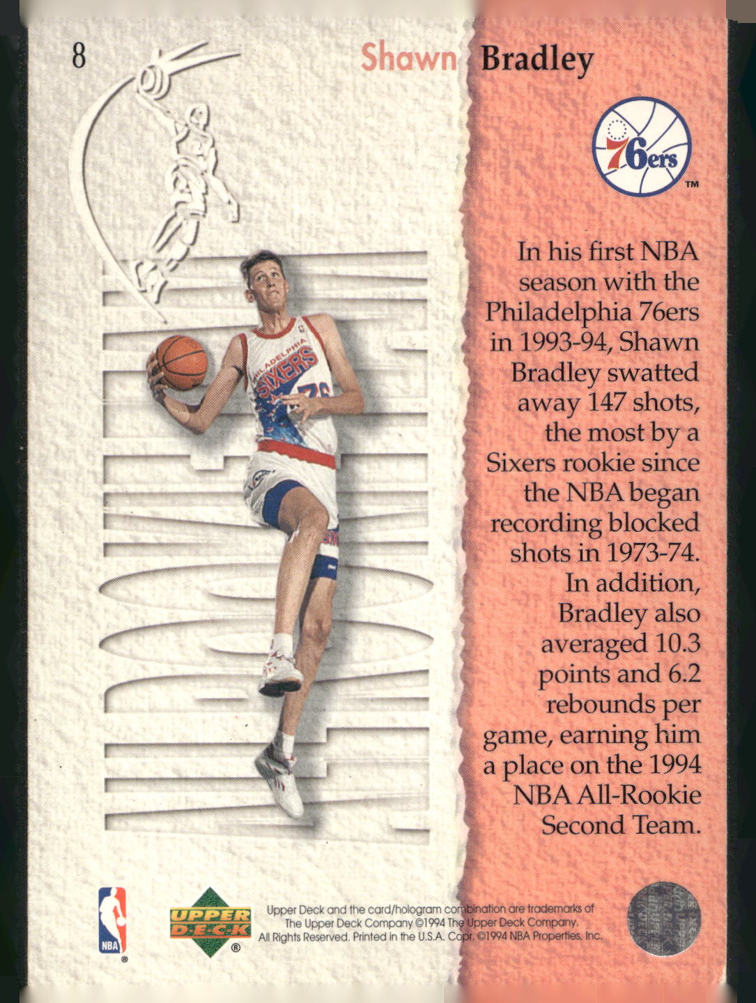 1994-95 Upper Deck #8 Shawn Bradley