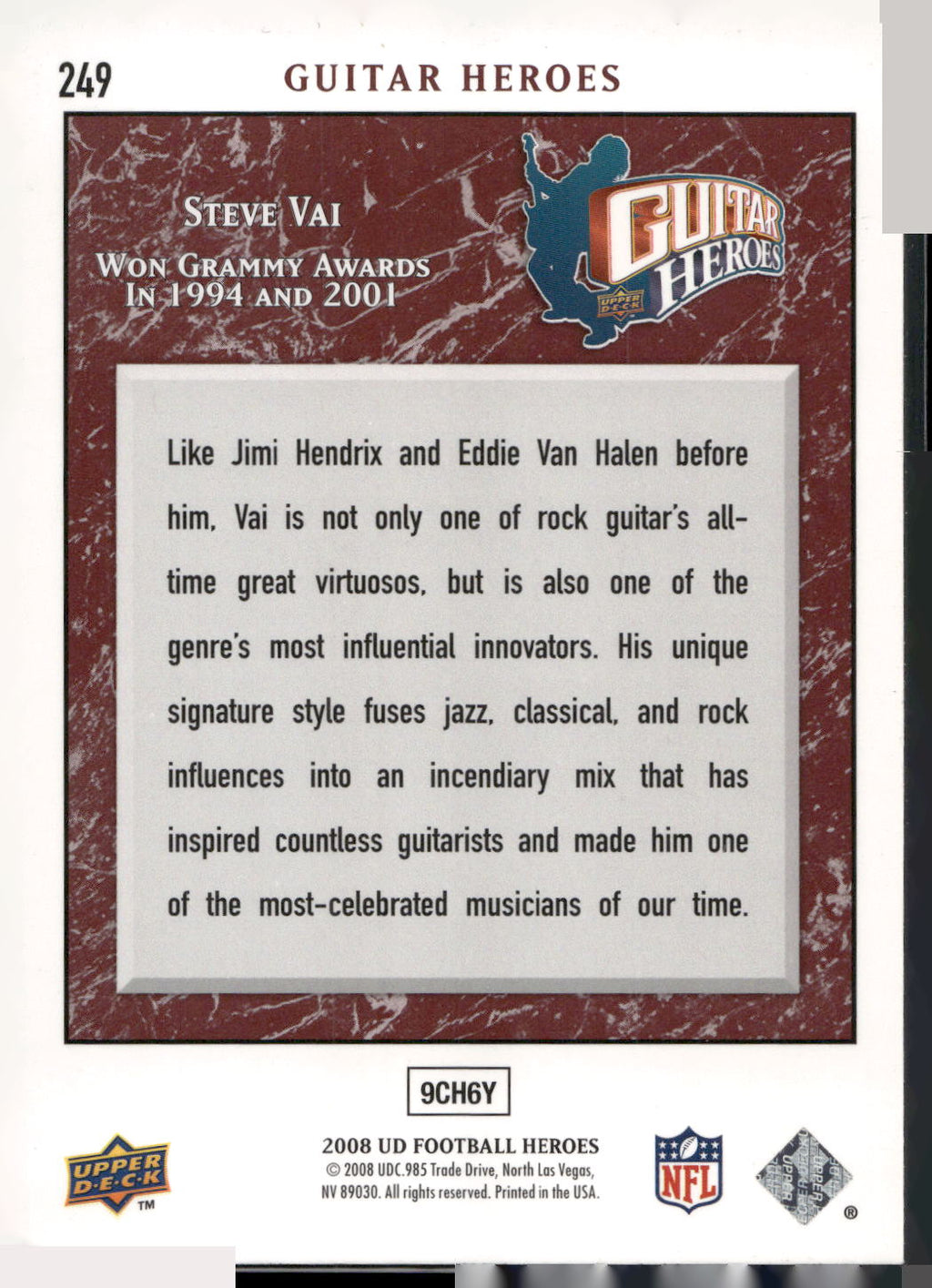 2008 Upper Deck Heroes #249 Steve Vai
