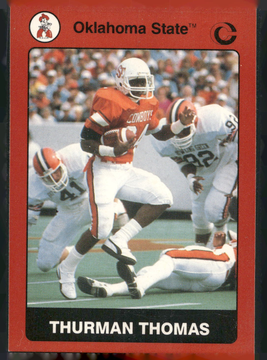1991 Collegiate Collection Oklahoma State Cowboys #3 Thurman Thomas