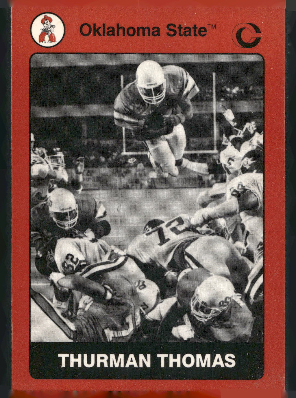 1991 Collegiate Collection Oklahoma State Cowboys #93 Thurman Thomas