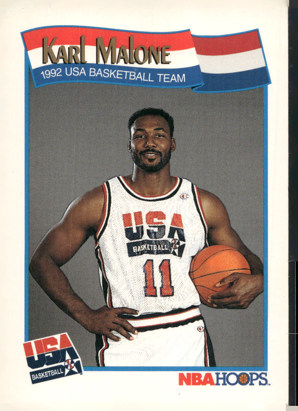 1991-92 Hoops #580 Karl Malone