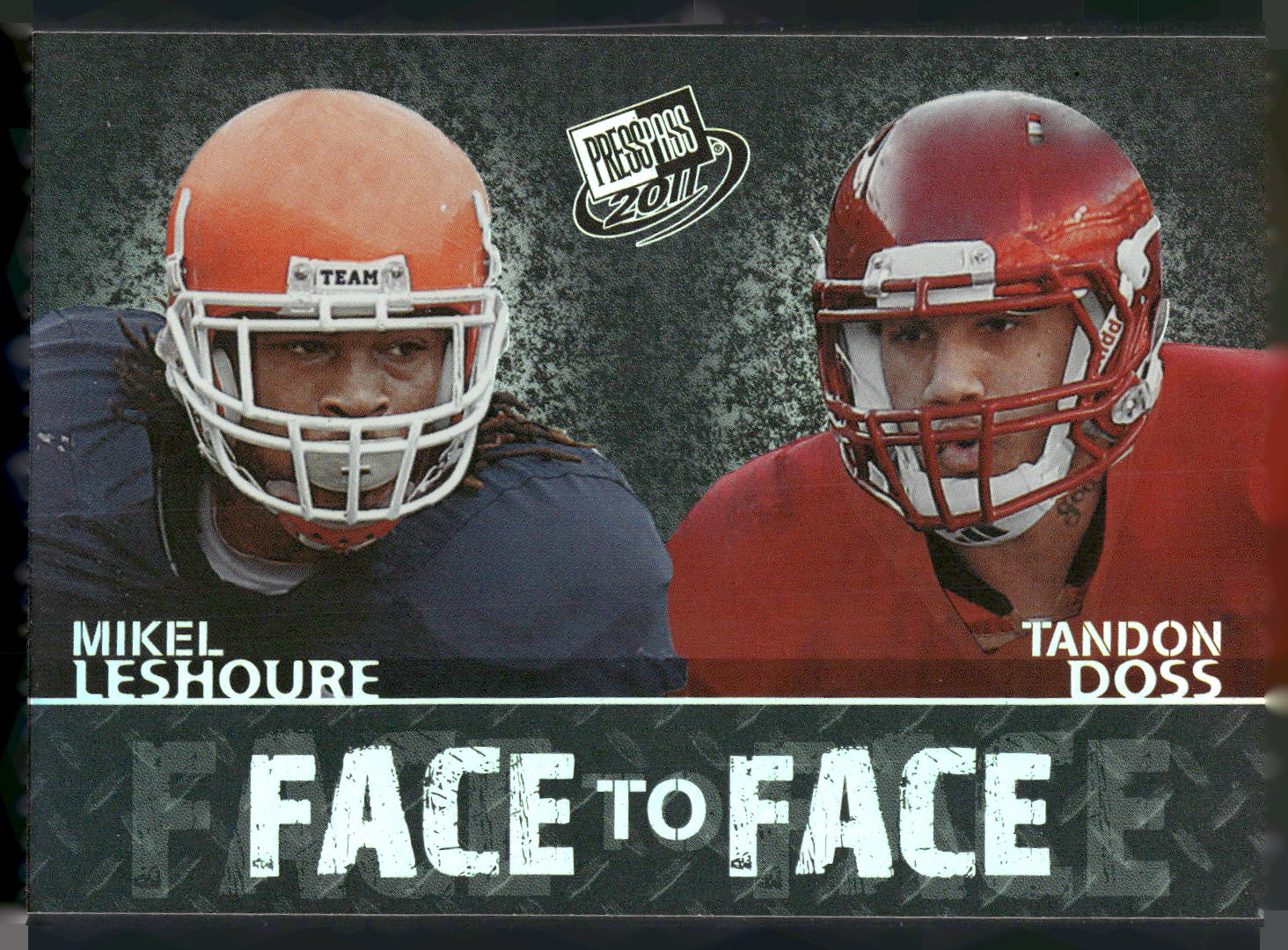 2011 Press Pass #FF-10 Mikel Leshoure / Tandon Doss Face to Face