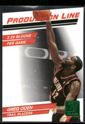 2010-11 Donruss #62 Greg Oden Production Line Die Cuts Emerald