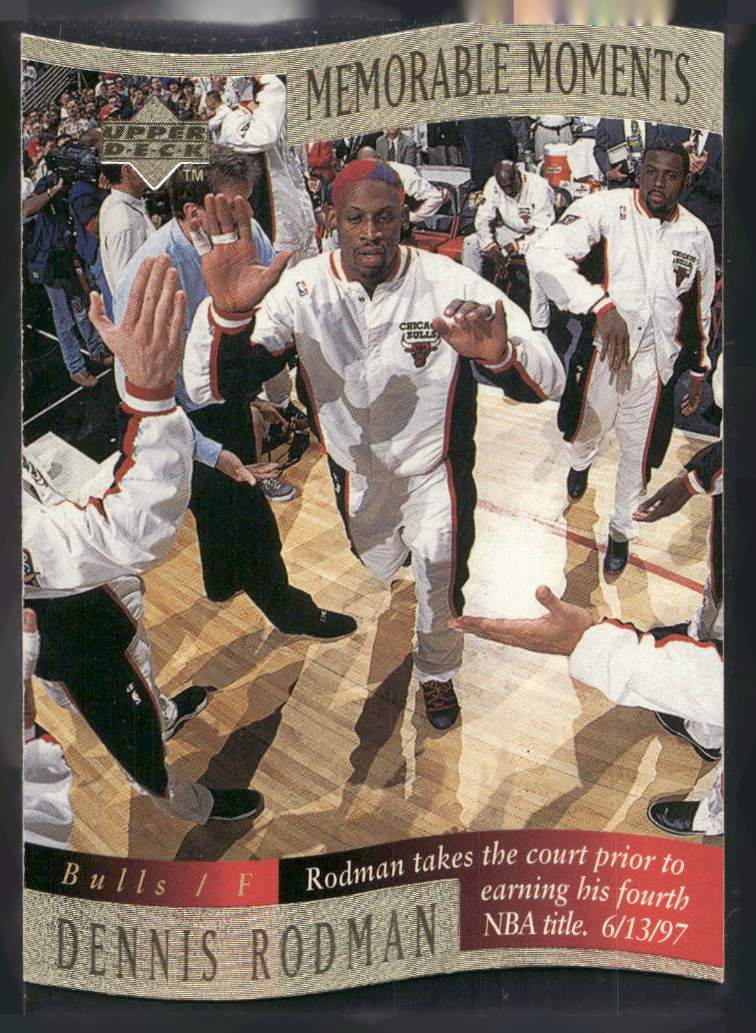 1997-98 Collector's Choice #10 Dennis Rodman Memorable Moments