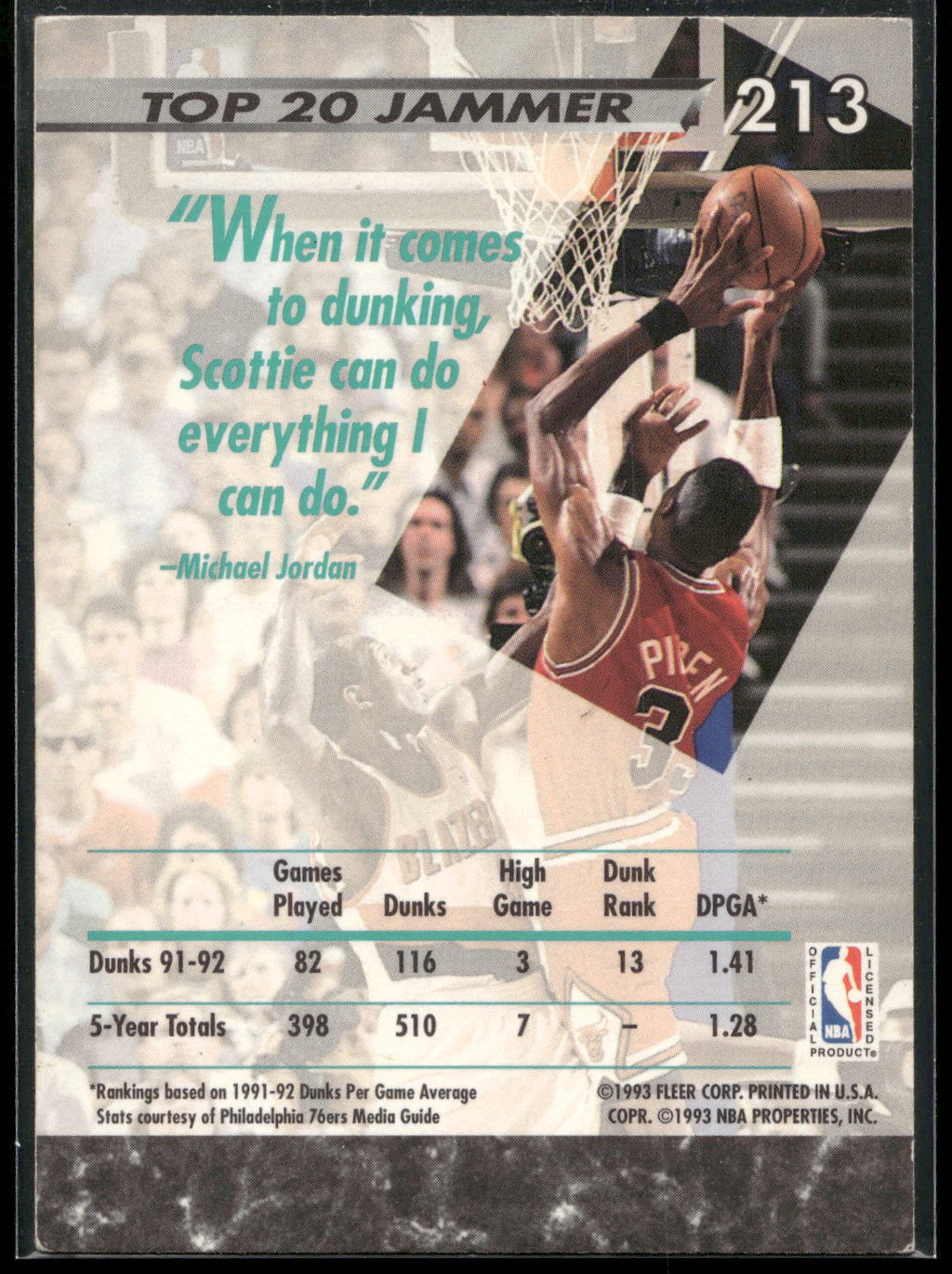 1992-93 Ultra #213 Scottie Pippen