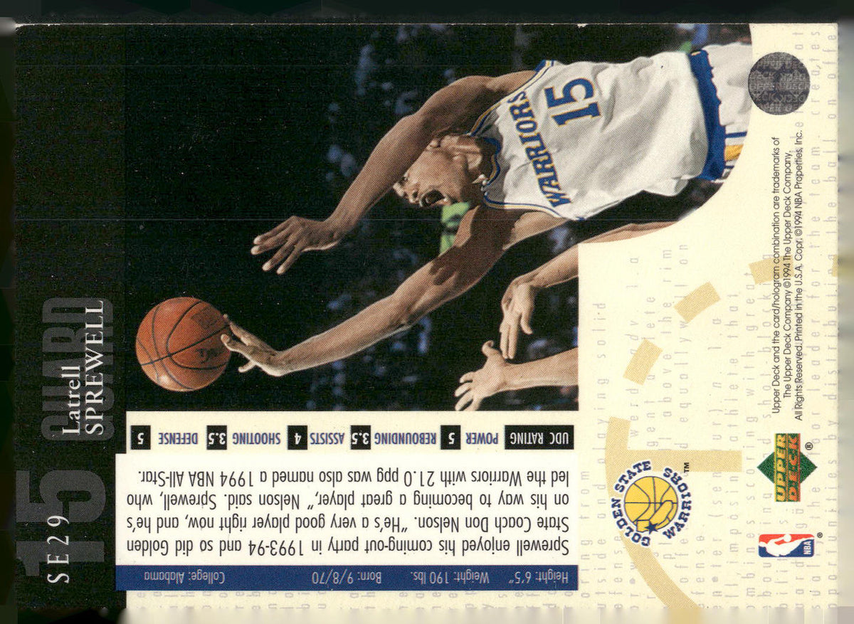1994-95 Upper Deck #SE29 Latrell Sprewell Special Edition