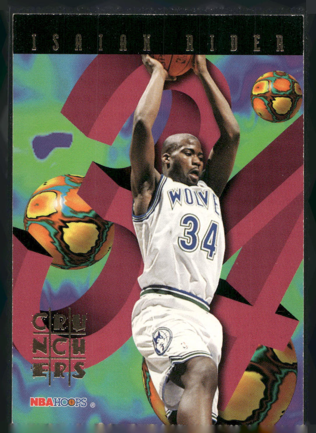 1995-96 Hoops #21 Isaiah Rider Number Crunchers
