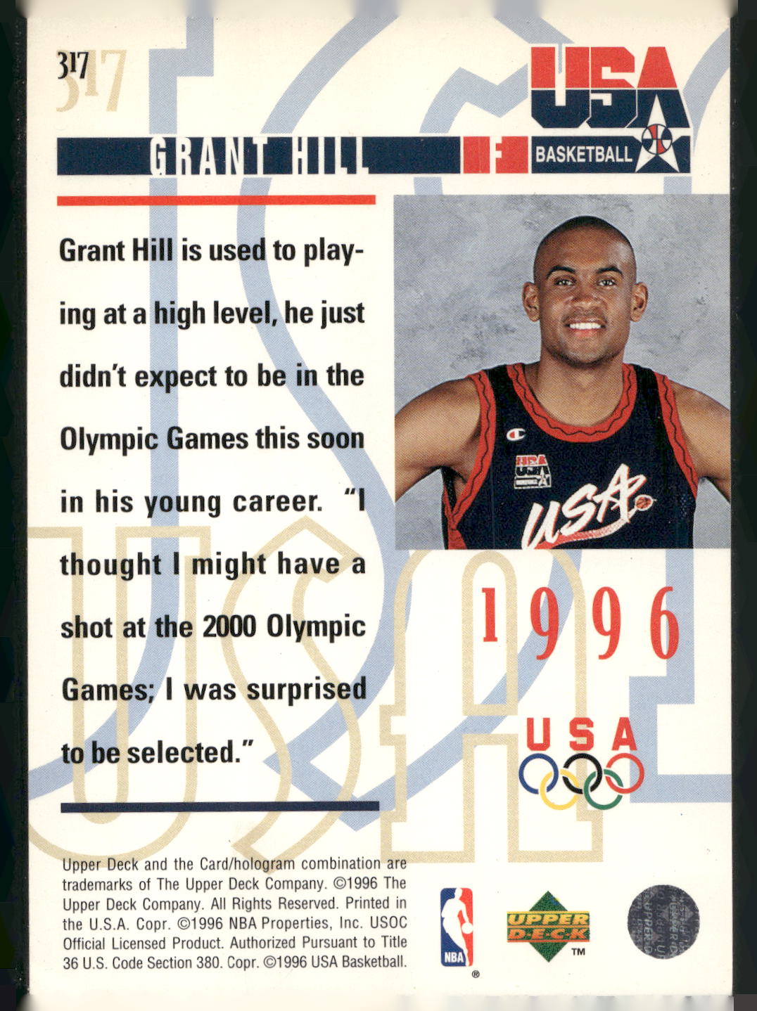 1995-96 Upper Deck #317 Grant Hill