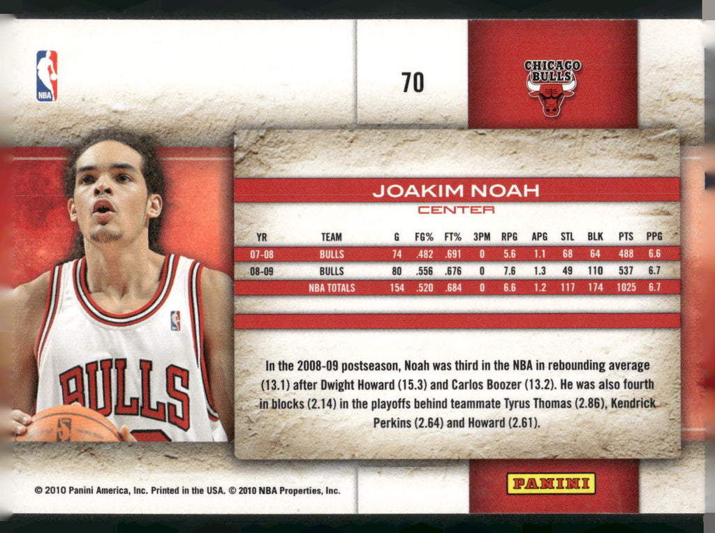 2009-10 Panini Studio #70 Joakim Noah