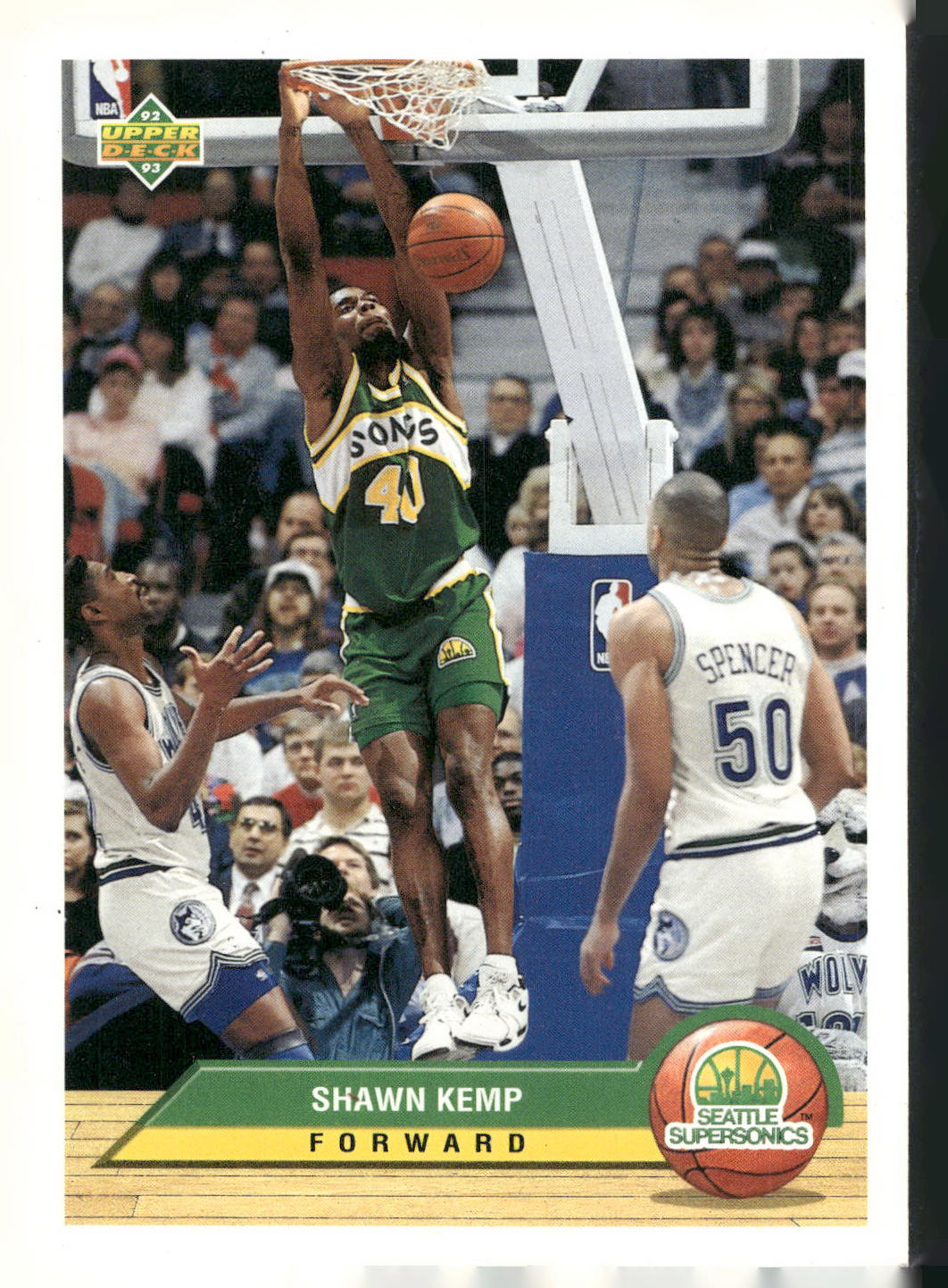 1992-93 Upper Deck McDonald's #P38 Shawn Kemp