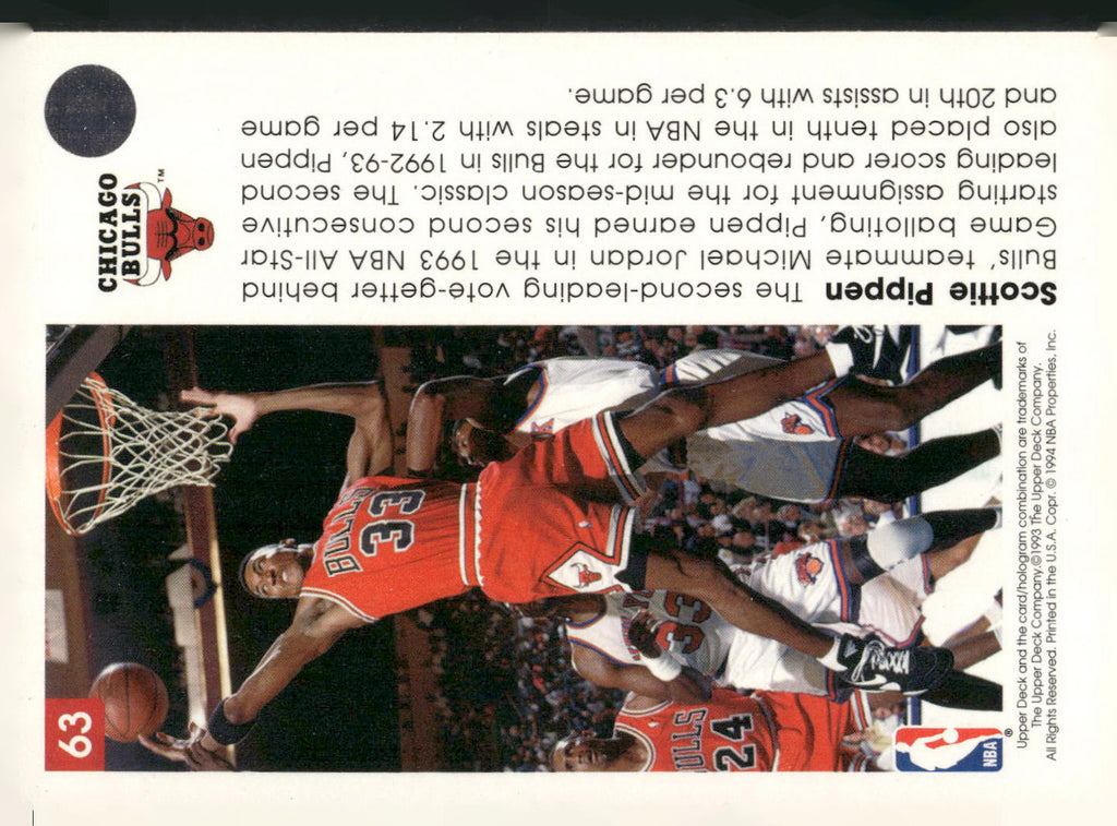 1993-94 Upper Deck Pro View #63 Scottie Pippen