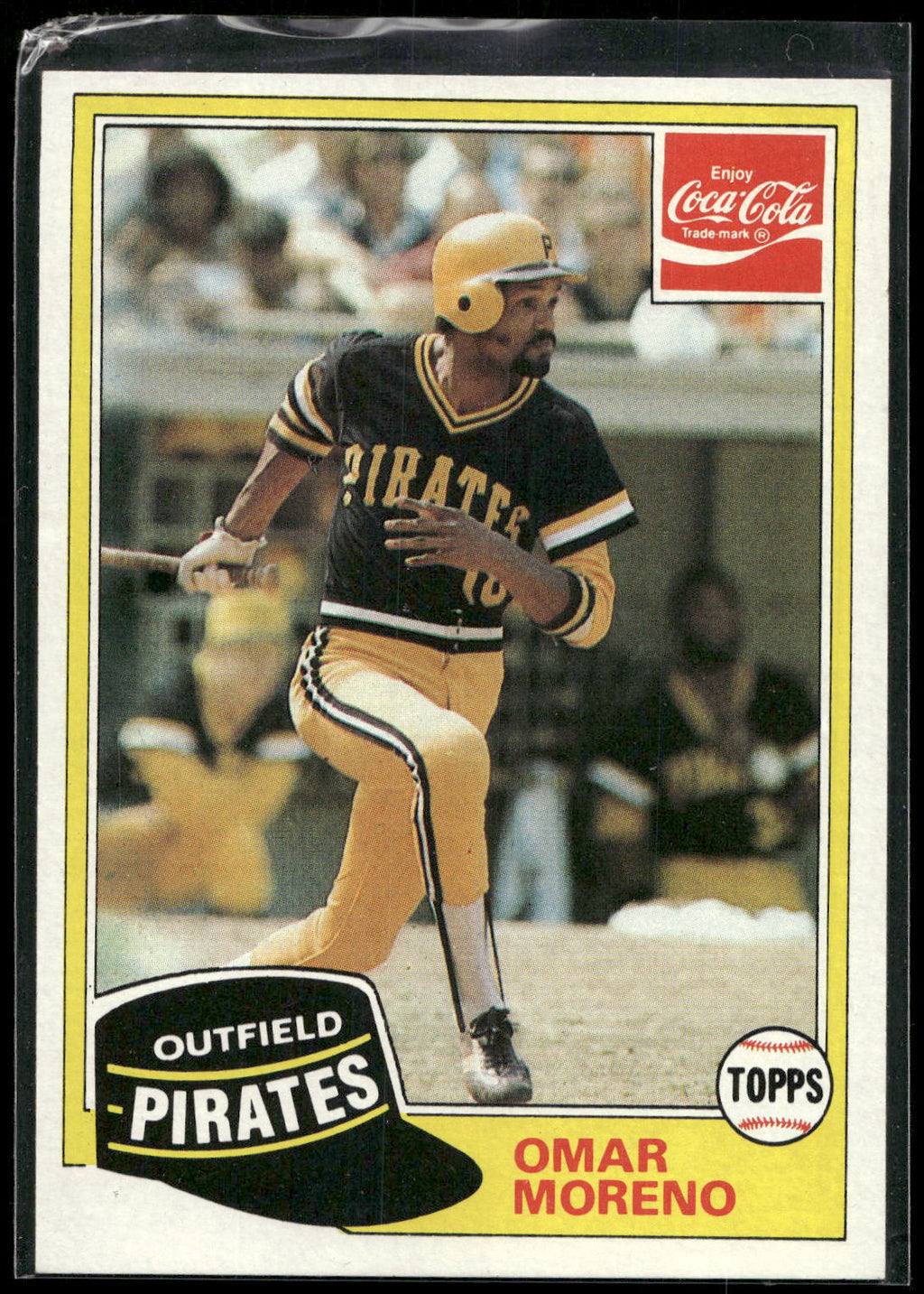 1981 Topps Coca-Cola Pittsburgh Pirates #7 Omar Moreno