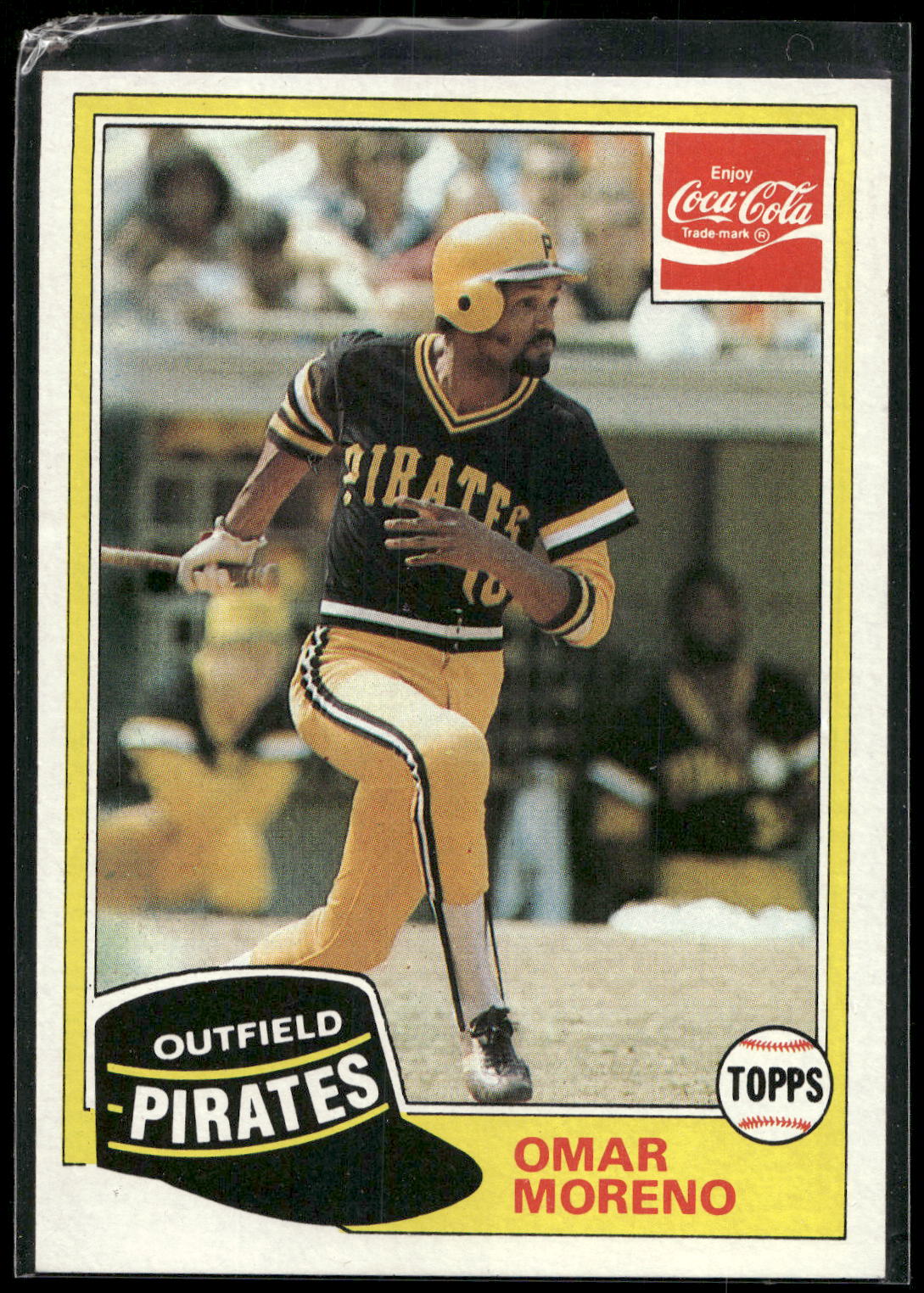 1981 Topps Coca-Cola Pittsburgh Pirates #7 Omar Moreno