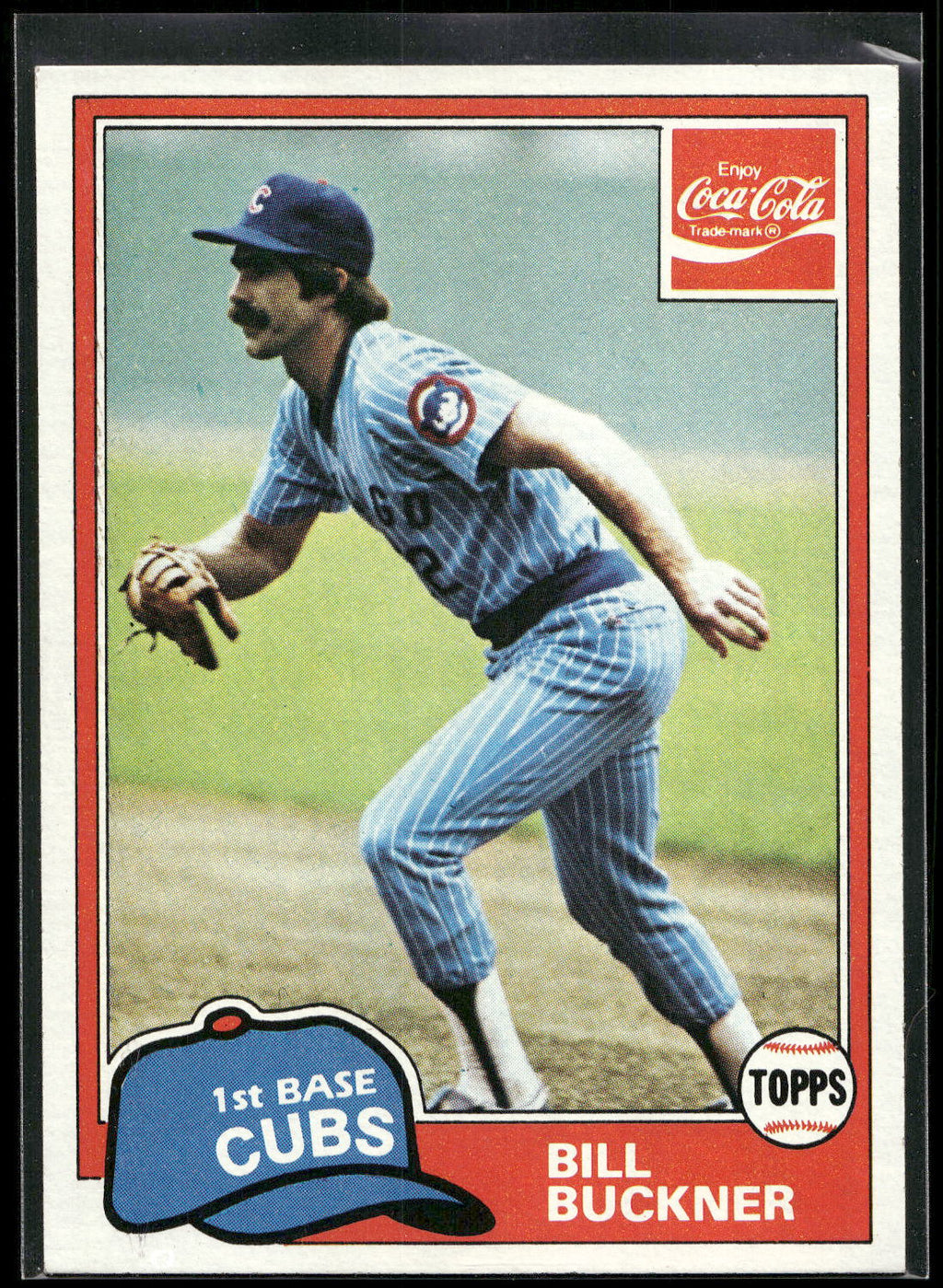 1981 Topps Coca-Cola Chicago Cubs #2 Bill Buckner