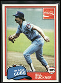 1981 Topps Coca-Cola Chicago Cubs #2 Bill Buckner