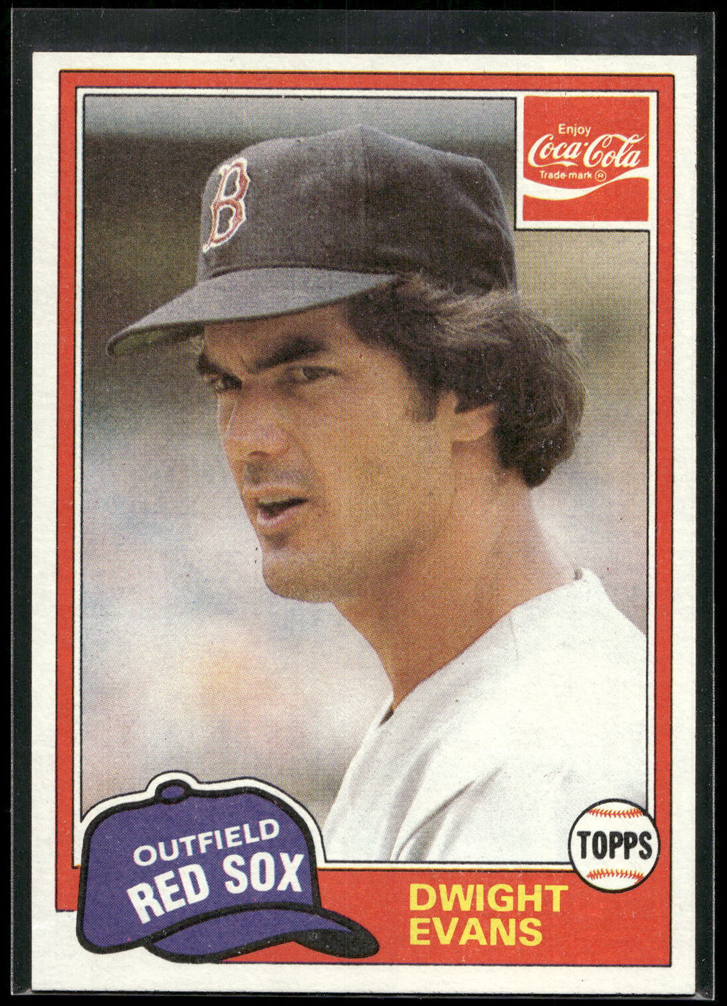 1981 Topps Coca-Cola Boston Red Sox #3 Dwight Evans