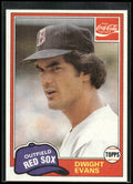 1981 Topps Coca-Cola Boston Red Sox #3 Dwight Evans