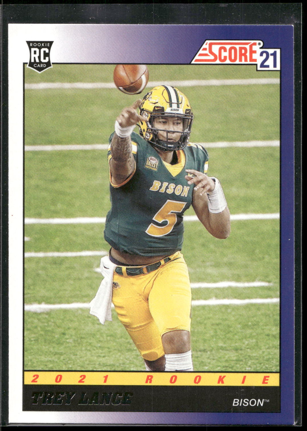 2021 Score #TB3 Trey Lance 1991 Throwback