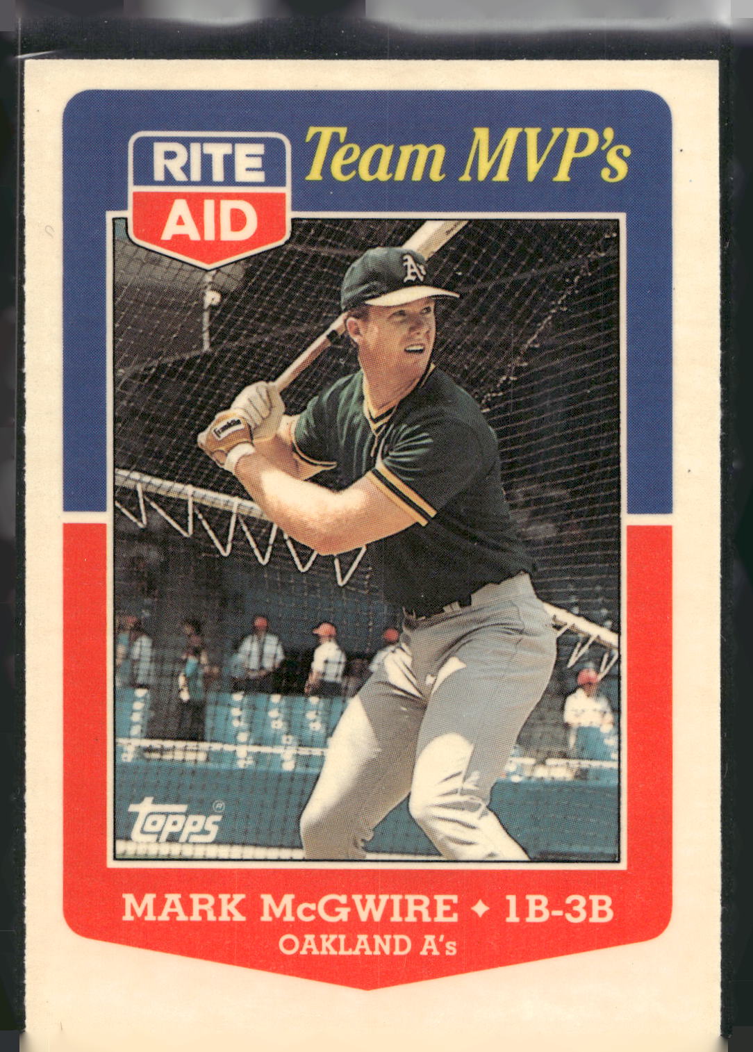 1988 Topps Rite-Aid Team MVP's #23 Mark McGwire