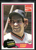 1981 Topps Coca-Cola Detroit Tigers #4 Steve Kemp