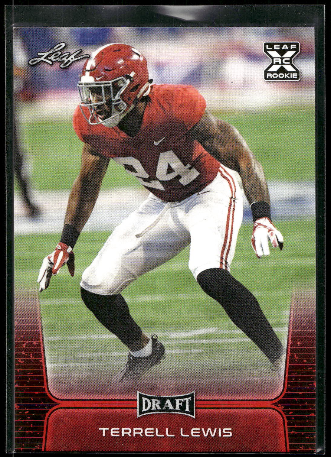 2020 Leaf Draft #56 Terrell Lewis Red