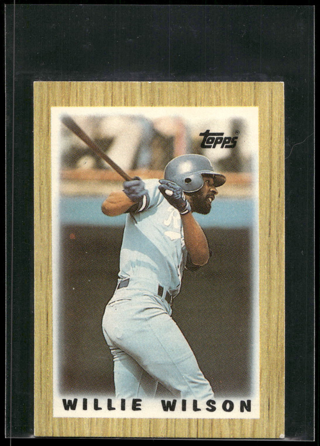 1987 Topps Major League Leaders Minis #58 Willie Wilson