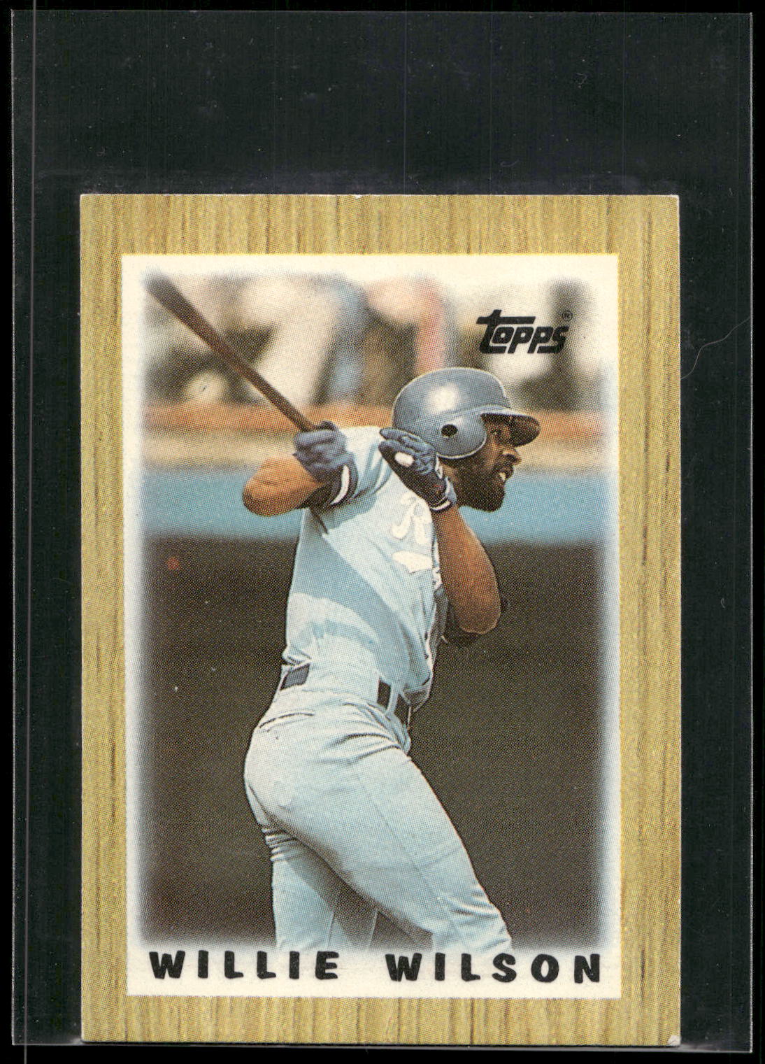1987 Topps Major League Leaders Minis #58 Willie Wilson