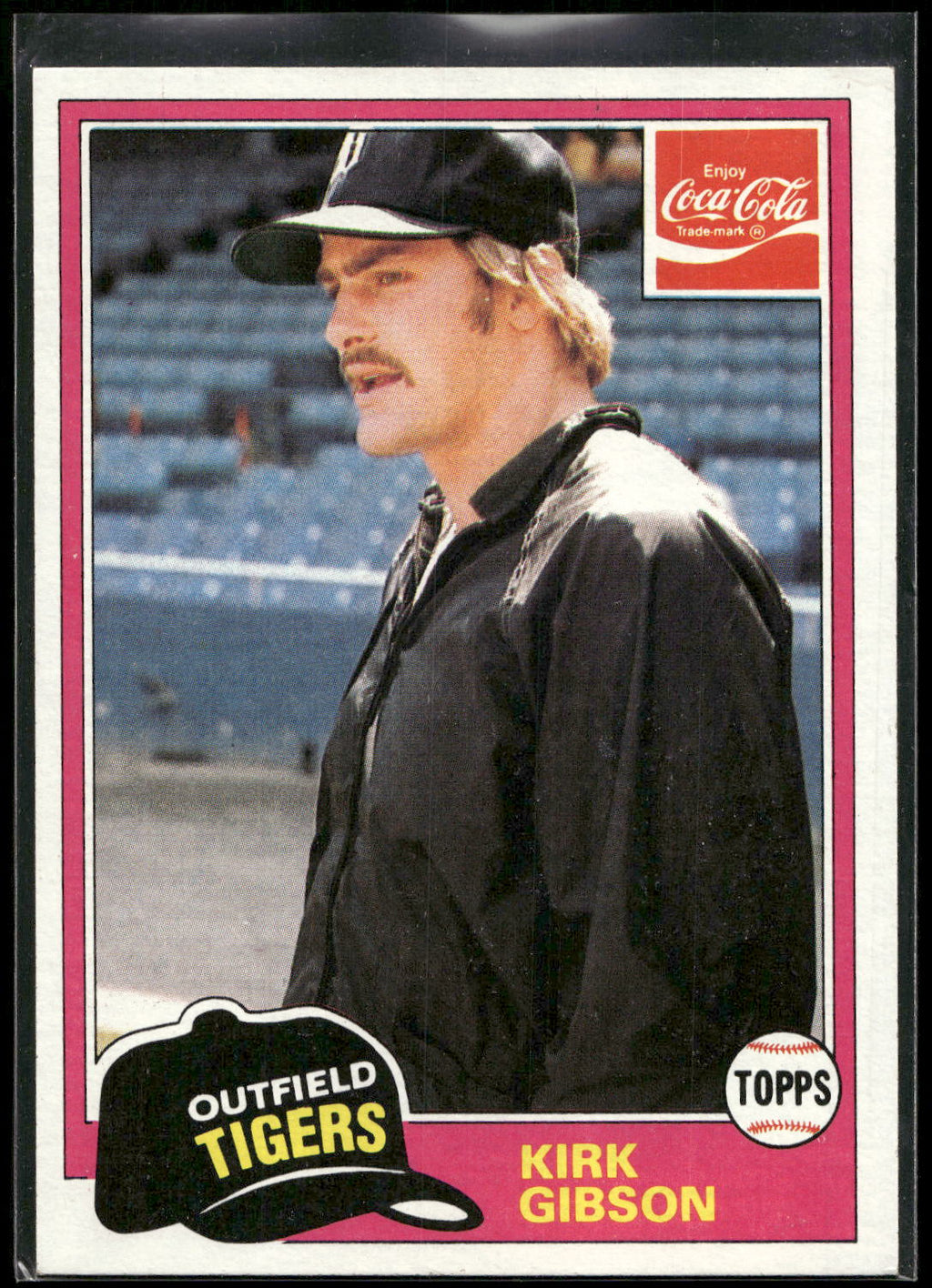 1981 Topps Coca-Cola Detroit Tigers #11 Kirk Gibson