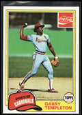 1981 Topps Coca-Cola St. Louis Cardinals #11 Garry Templeton