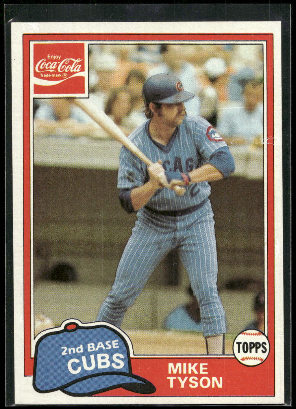 1981 Topps Coca-Cola Chicago Cubs #11 Mike Tyson